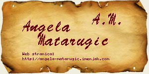 Angela Matarugić vizit kartica